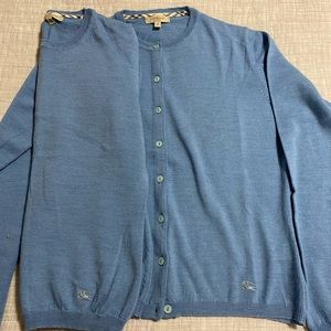 Burberry women’s sweater set- size M - 100% merino wool